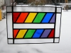 Rainbow equality stained glass