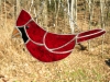 stained glass cardinal