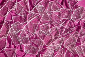pink shattered glass ceiling postcards