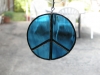 Stained glass peace ornament