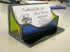 stained glass business card holder