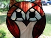 stained glass owl, whimsical