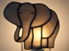 Stained glass elephant nightlight