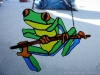 frog stained glass