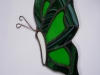 side view stained glass butterfly