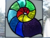 stained glass nautlius rainbow