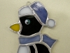 stained glass penguin, ornament