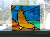 stained glass sea lion