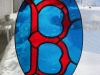 Boston Red Sox stained glass