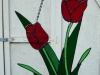 stained glass tulips
