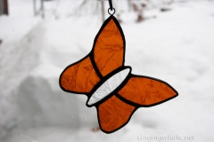 Stained Glass Butterfly Ornaments