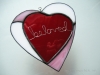 Inlay heart pattern with 'beloved'