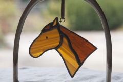 Stained Glass Stirrups series - horses, shoes, and more